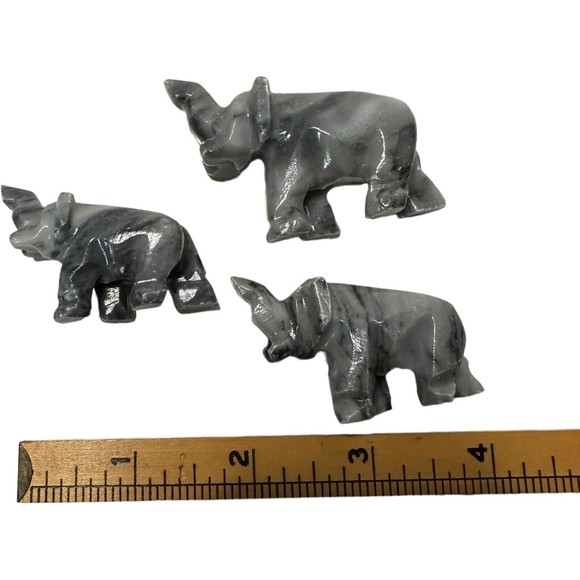 LOT Of 6 Handmade Collectible Elephant Figurines Realistic Safari Animal Decor - Picture 16 of 16
